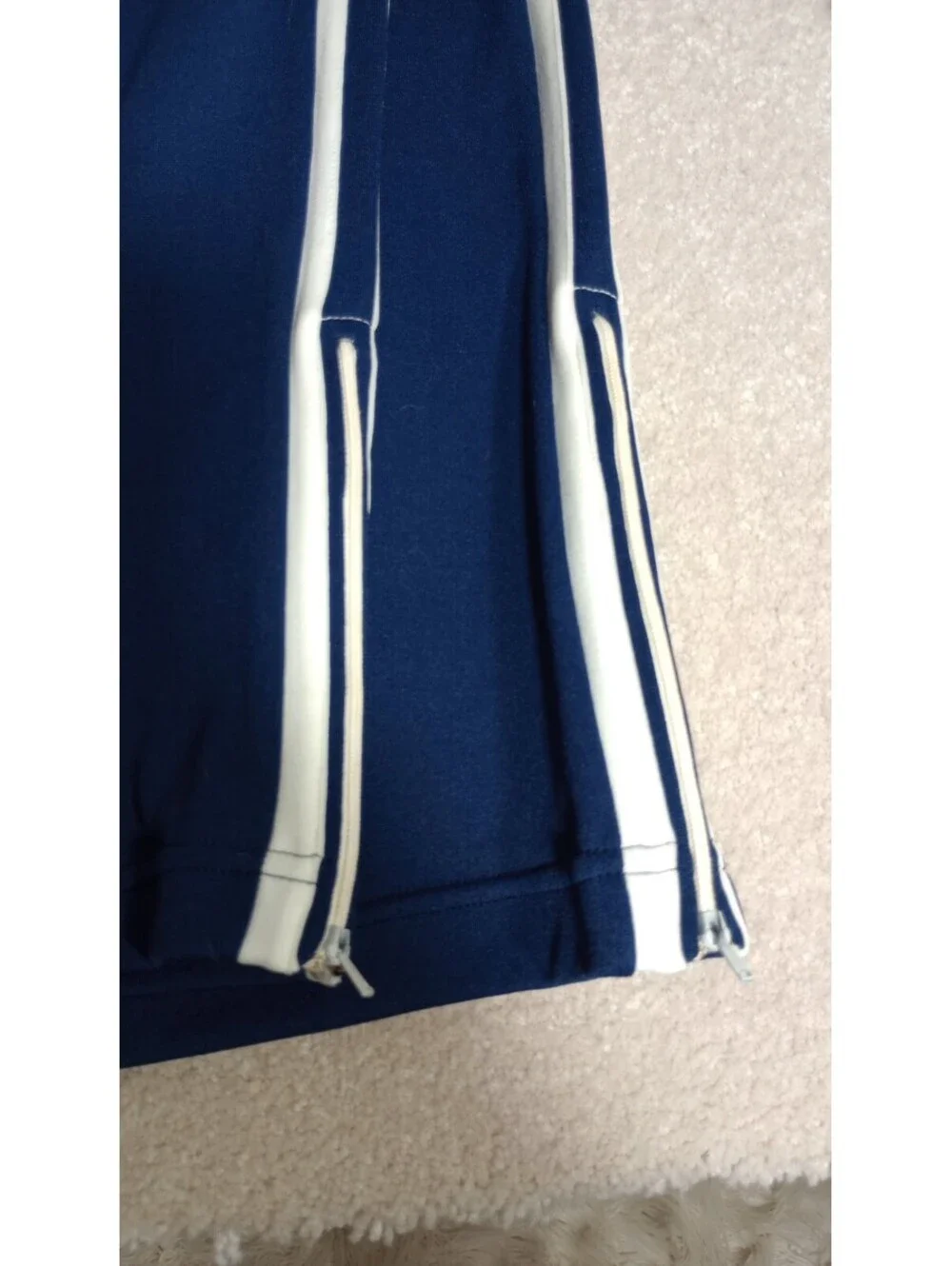RARE Vintage HERTERS Track Suit Blue White Stripe Athletic Retro Old School XL
